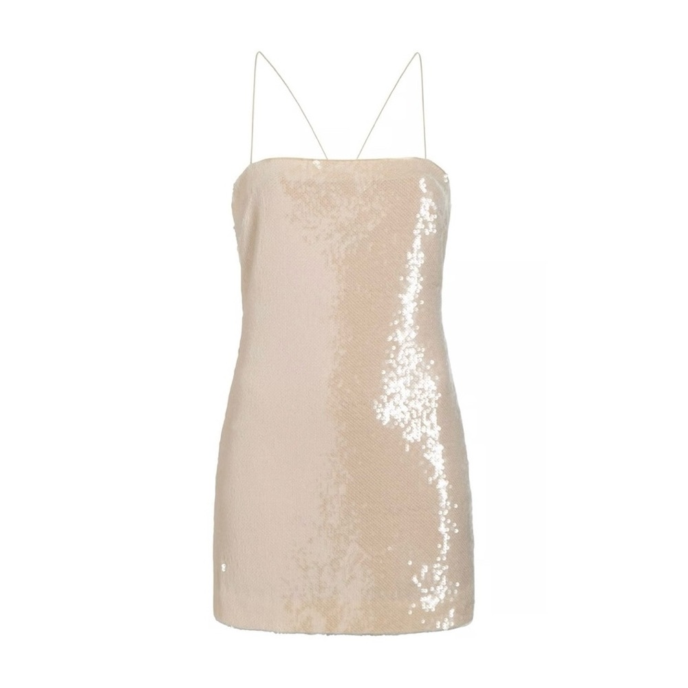cinq a sept Blush Sequin Mini Dress
